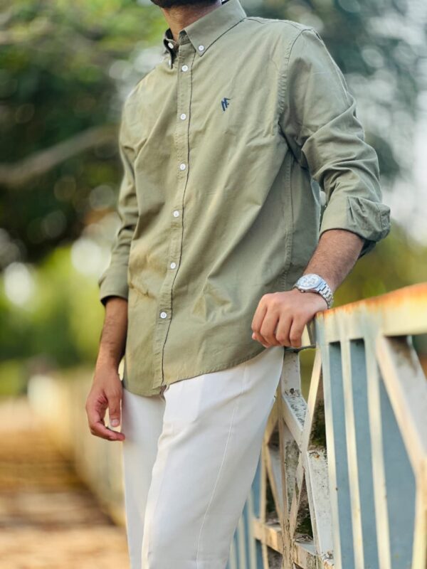 Premium Oxford Cotton Olive Colour Shirt