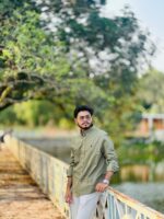 Premium Oxford Cotton Olive Colour Shirt - Image 2