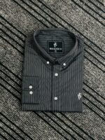 Premium Stripe Poplin Shirt (black)2 - Image 4