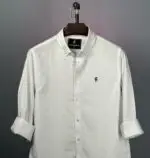 Premium Oxford Cotton White Shirt - Image 5