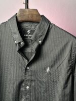 Premium Stripe Poplin Shirt (black)2 - Image 2