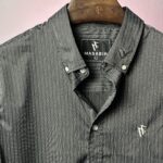 Premium Stripe Poplin Shirt (black)2