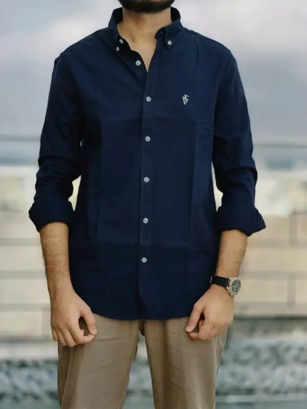 Premium Oxford Cotton Blue Shirt