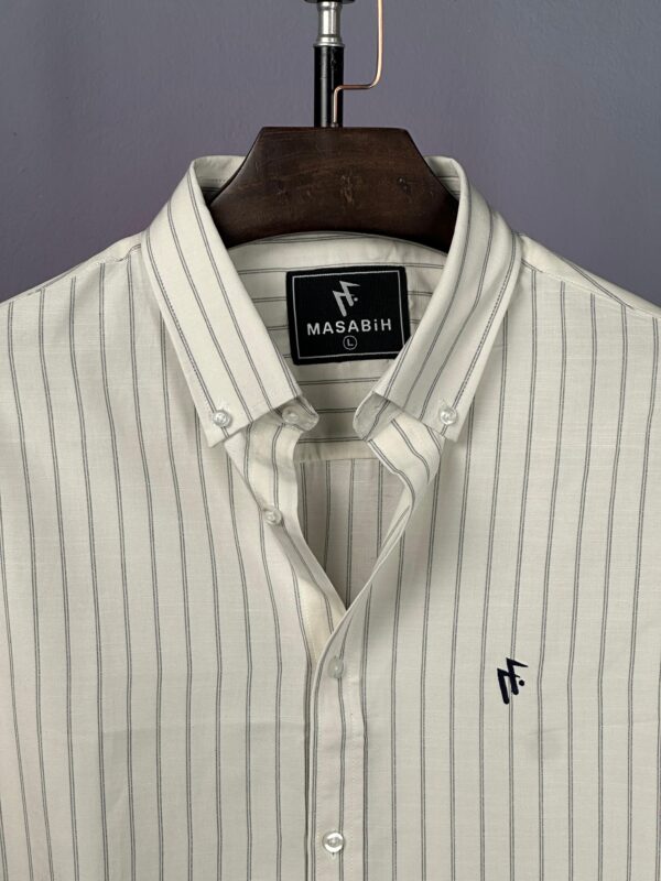 Premium Stripe Poplin Shirt(Millionaire)