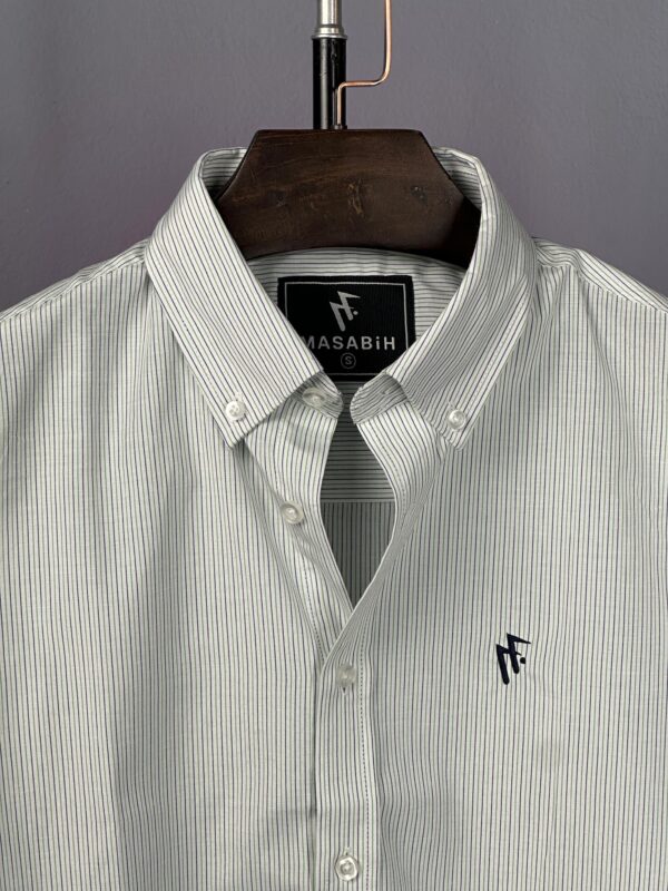 Premium Stripe Poplin Shirt(Billionaire)