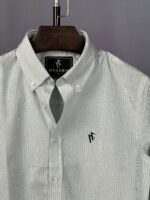 Premium Stripe Poplin Shirt(Billionaire) - Image 2