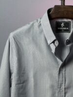 Premium Stripe Poplin Shirt(grey)1 - Image 2