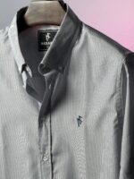 Premium Stripe Poplin Shirt(grey)1 - Image 3