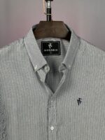 Premium Stripe Poplin Shirt(grey)1