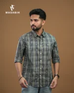 Check Cotton Shuttle Grey - Image 3