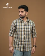 Check Cotton Light Brown - Image 3