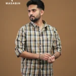Check Cotton Light Brown