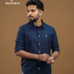 Solid Cotton Dark Blue