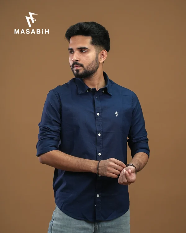Solid Cotton Dark Blue