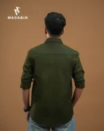 Solid Cotton Dark olive - Image 2
