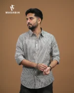 Stripe Cotton Silver Chalice