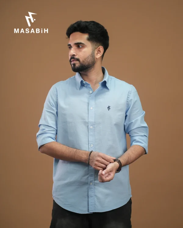 Solid Cotton Cloudy Blue