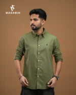 Solid Cotton Olive - Image 3