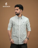 Stripe Cotton Grey Goose - Image 3