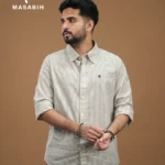 Stripe Cotton Mercury