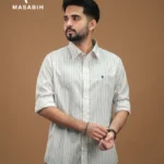 Stripe Cotton Pastel Grey
