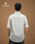 Stripe Cotton Pastel Grey - Image 2