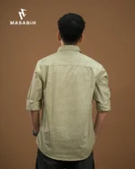 Stripe Cotton Granite Green - Image 2