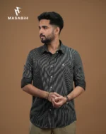 Stripe Cotton Black