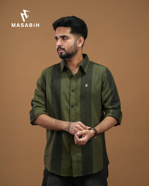Check Cotton Rifle Green