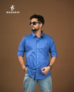 Solid Cotton Blue - Image 3