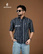 Boxy Fit Cotton Blue and White - Image 3